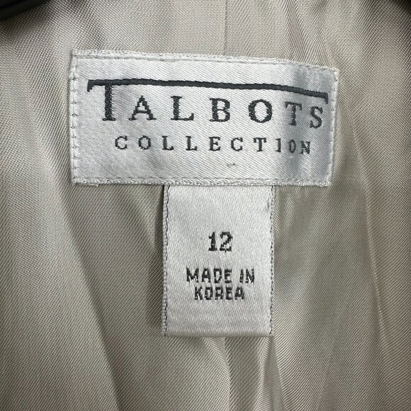 Talbots Women's Grey Pea Coat - Picture 3 of 12